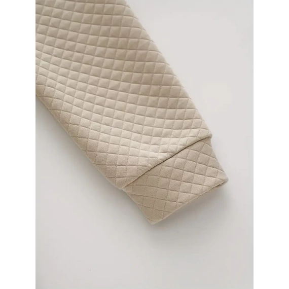 DK- Nyomott mintás kapucnis egyberuha ×pulóver× ×sárgabarack×