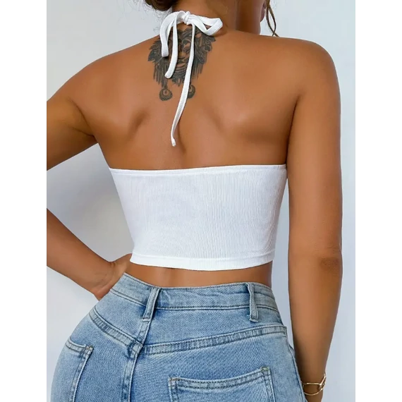 DK-  SY fehér crop top