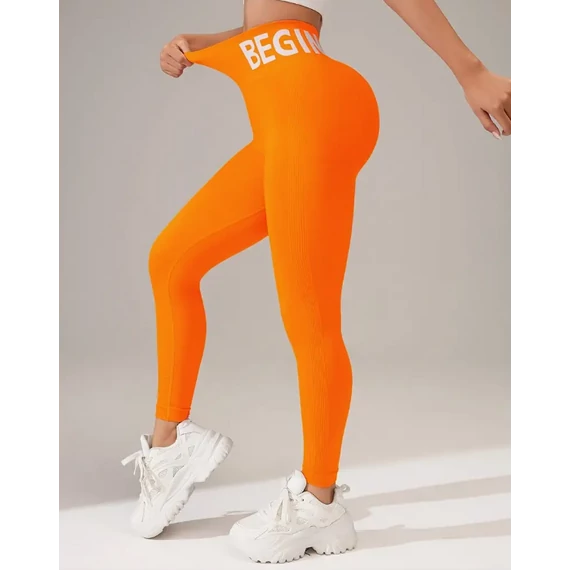DK- Begin Leggings × - Narancs -