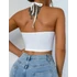 DK-  SY fehér crop top
