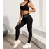 DK- Faith fekete jóga nadrág, leggings - fekete színben -